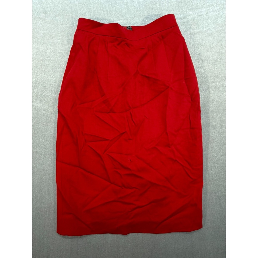 Vintage Crisca Women Dress Skirt Made in Portugal Red Size 34
